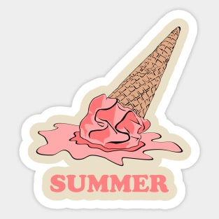 Summer Ice Cream Sticker